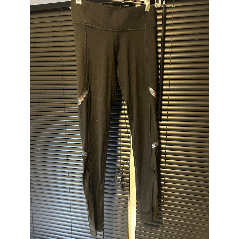 Pink Victoria's Secret Ultimate Leggings Womens XS Black Holographic Athleisure